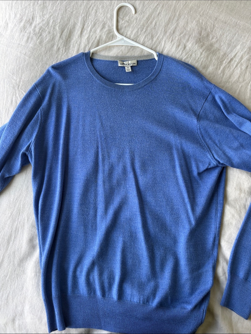 Peter Millar Men's Cornflower Crewneck Sweater - Blue